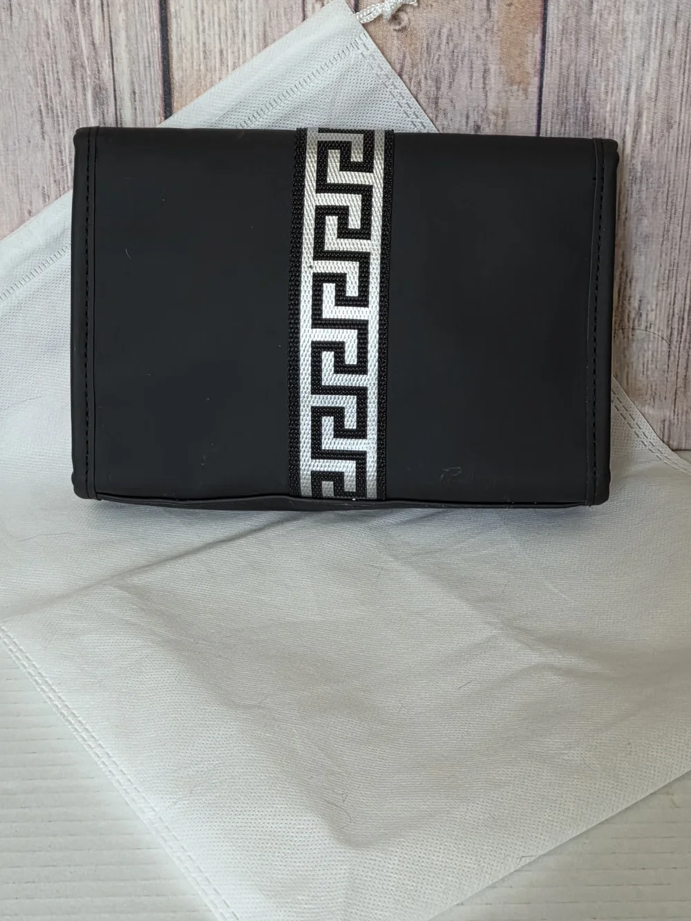 Versace Fragances Cosmetic Bag with Greca Stripe